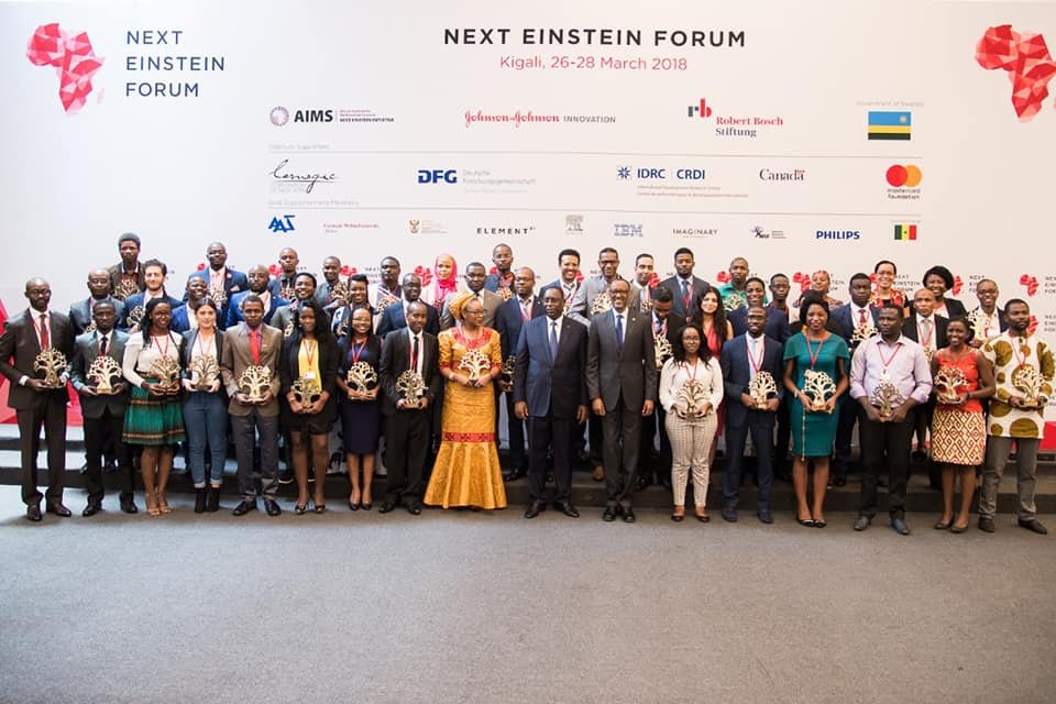 Young Guineans at the Next Einstein Forum.